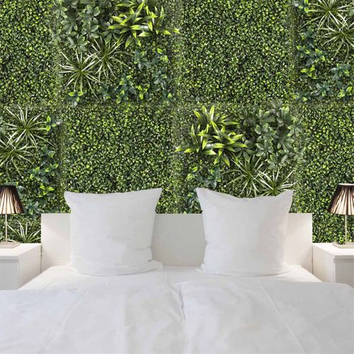 Mur Végétal Artificiel "feuillage" 50x50cm Vert