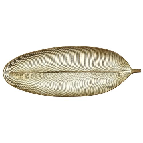 Vide-poche Design "feuille De Bananier" 59cm Doré