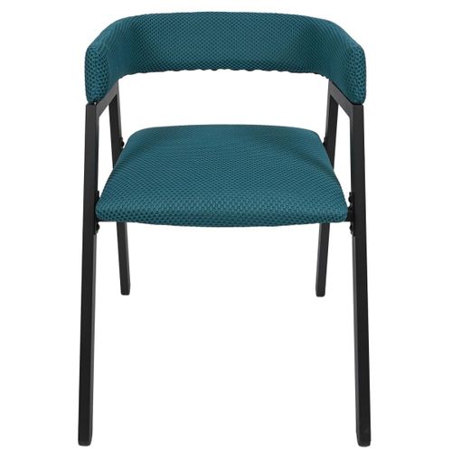 Lot De 2 Chaises Design "atome" 74cm Bleu