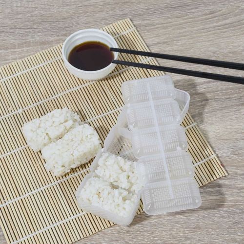 Moule à Sushi 5 Boules "kawaii" 16cm Transparent