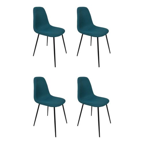 Lot De 4 Chaises "atome" 86cm Bleu