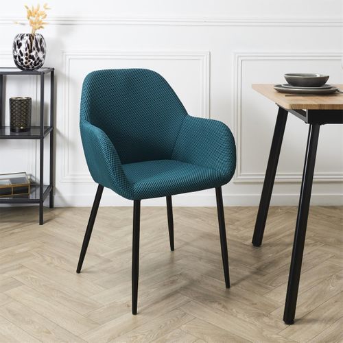 Lot De 2 Chaises Fauteuil "atome" 85cm Bleu