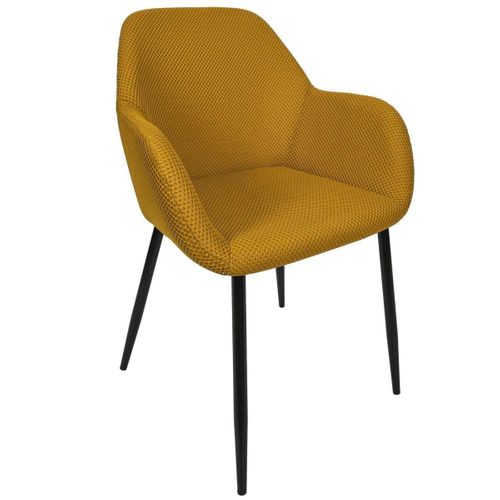 Lot De 2 Chaises Fauteuil "atome" 85cm Jaune