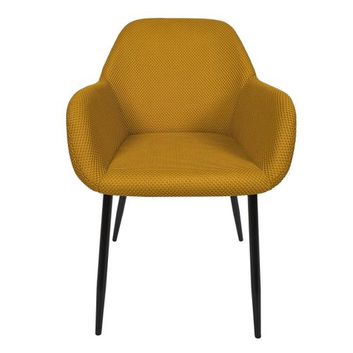 Lot De 2 Chaises Fauteuil "atome" 85cm Jaune