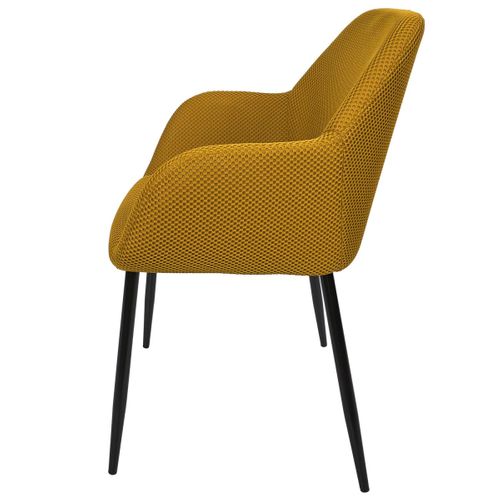 Lot De 2 Chaises Fauteuil "atome" 85cm Jaune