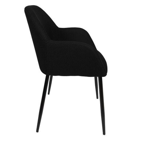 Lot De 2 Chaises Fauteuil "atome" 85cm Noir