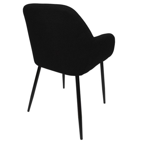 Lot De 2 Chaises Fauteuil "atome" 85cm Noir