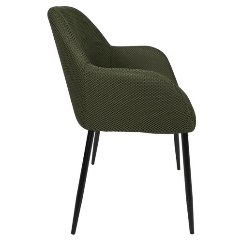 Lot De 2 Chaises Fauteuil "atome" 85cm Kaki