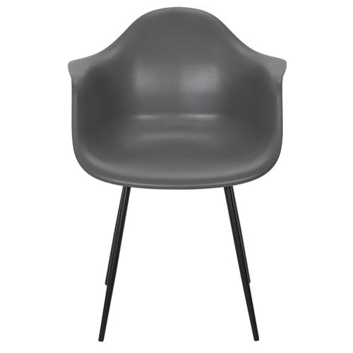 Lot De 4 Chaises Fauteuil "gustav" 85cm Gris