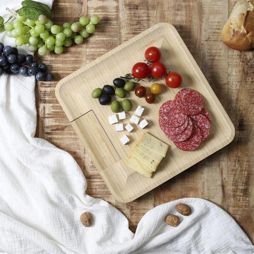 Planche Apéro En Bambou "la Table Des Amis" 33cm Naturel