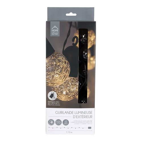 Guirlande Lumineuse D'extérieur Ampoules "10 LED" 770cm Transparent
