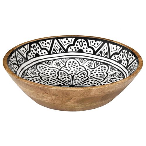 Saladier En Bois "dune" 28cm Noir