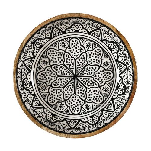 Saladier En Bois "dune" 33cm Noir