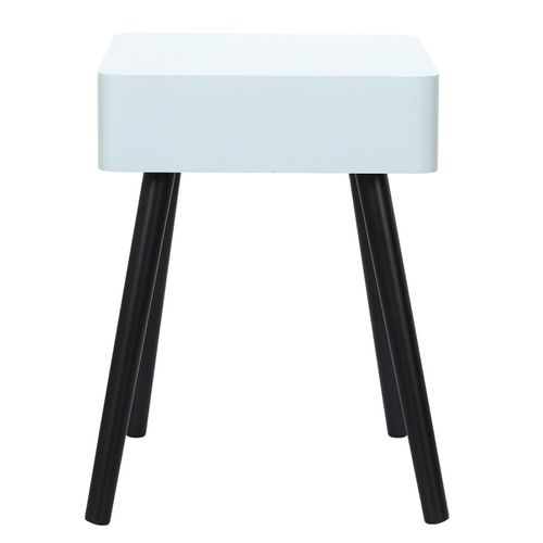 Table De Chevet 1 Tiroir "bois" 48cm Gris