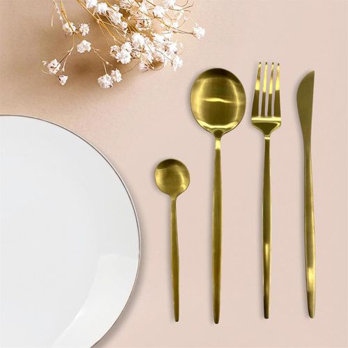 Ménagère 24 Pièces "aura" 20cm Doré