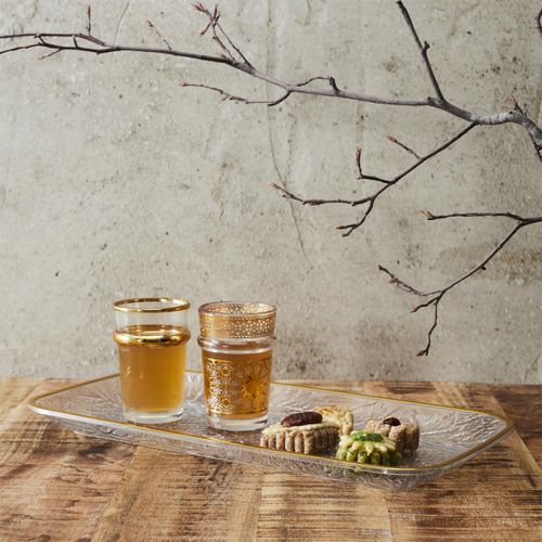 Plateau De Service Design "sabah" 34cm Transparent