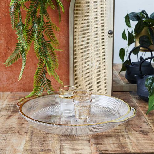 Plateau De Service Design "mirage" 38cm Transparent