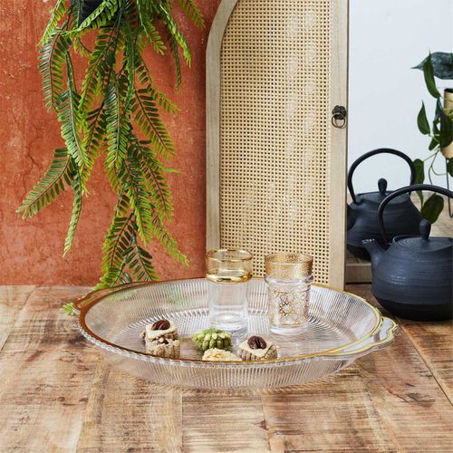 Plateau De Service Design "mirage" 38cm Transparent