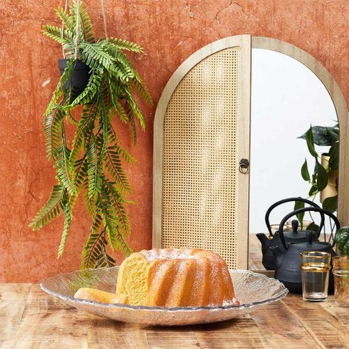 Plateau Design Martelé "rogelio" 42cm Transparent