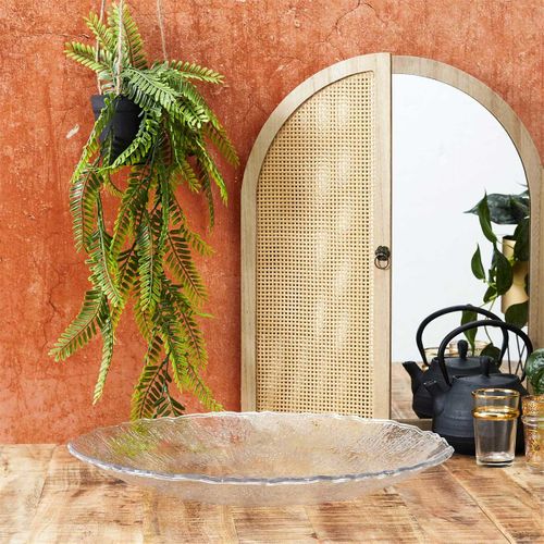 Plateau Design Martelé "rogelio" 42cm Transparent