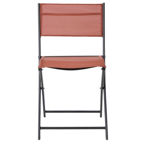 Lot De 4 Chaises De Jardin "elba" 80cm Terracotta