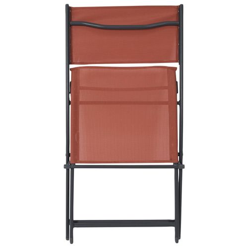 Lot De 4 Chaises De Jardin "elba" 80cm Terracotta