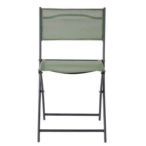 Lot De 4 Chaises De Jardin "elba" 80cm Kaki