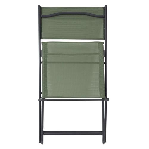 Lot De 4 Chaises De Jardin "elba" 80cm Kaki