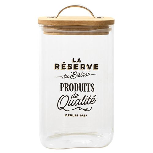 Bocal De Conservation En Verre "bistrot" 1l Transparent