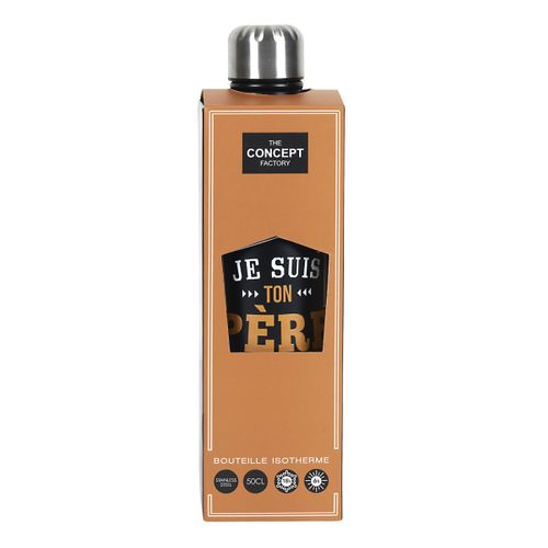 Bouteille Isotherme En Inox "je Suis Ton Père" 50cl Noir