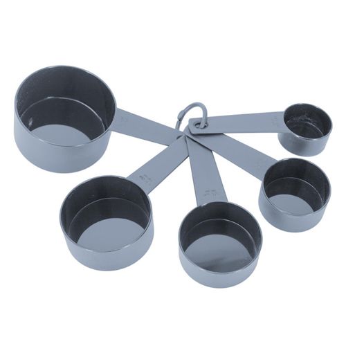 Lot De 5 Cuillères Doseuses "cup" 15cm Gris