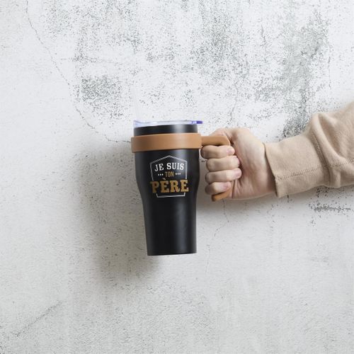 Mug De Transport En Inox "je Suis Ton Père" 60cl Noir