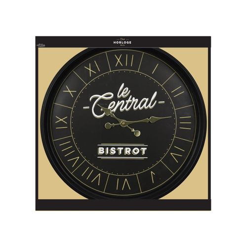 Horloge Ronde En Plastique Bistrot 50 Cm