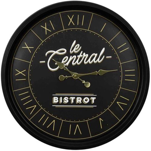 Horloge Ronde En Plastique Bistrot 50 Cm