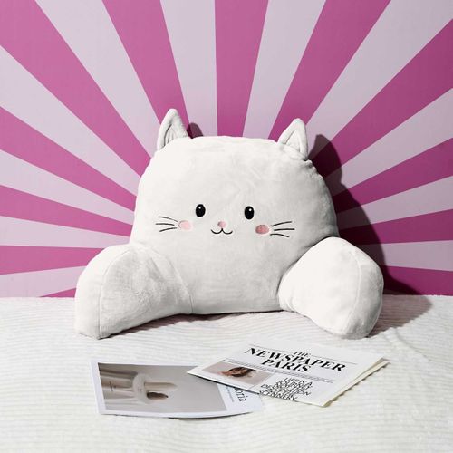Coussin De Lecture "kawaii" 70cm Crème