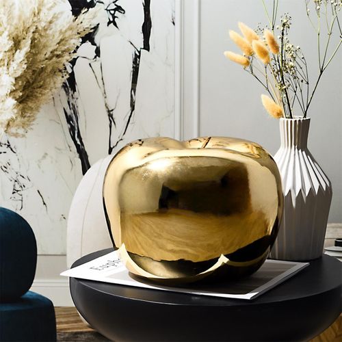 Pomme Déco à Poser "golden" 27 Cm Doré