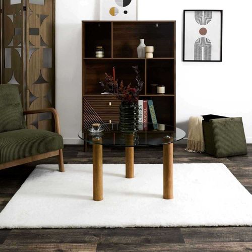 Table Basse Ronde En Verre Trempé