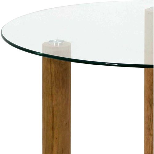 Table Basse Ronde En Verre Trempé