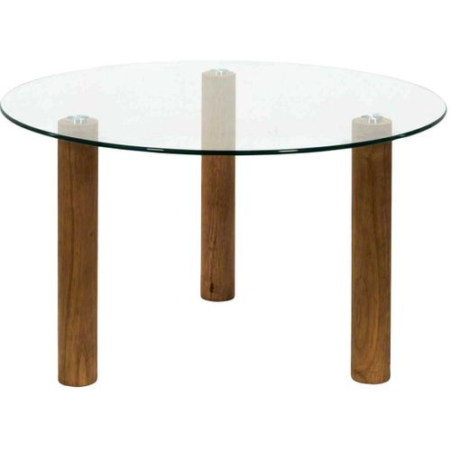 Table Basse Ronde En Verre Trempé