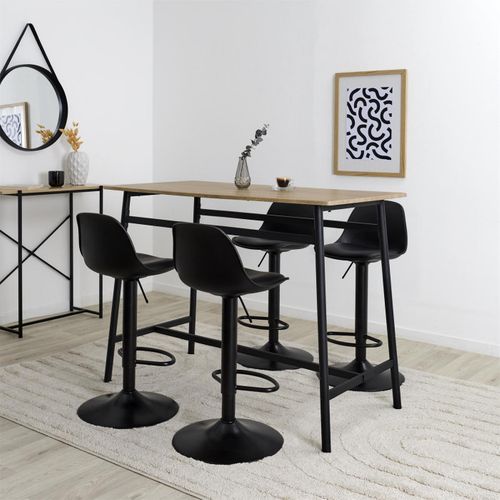 Table Haute Mange Debout "loka" 116cm Naturel