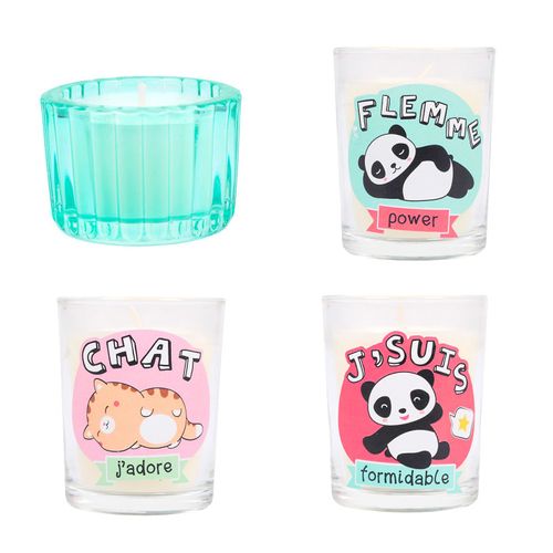 Calendrier De L'avent 24 Bougies et Surprises "kawaii" 25cm Multicolore