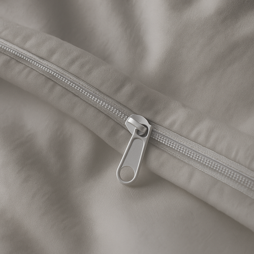 Parure 220/240 Gris Clair - Drap 160/200 + 2 Taies Oreiller 60/60 Cm