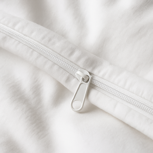 Parure Coton 200/200 Blanc - Drap 140/200 + 2 Taies Oreiller 60/60 Cm