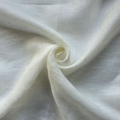 Rideau Voilage 100% Lin Fluide - 140x260 Cm - Ecru