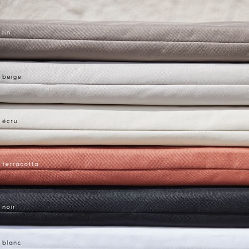 Matelas Bain De Soleil Extérieur Imperméable Minorque - 60x190 Cm - Ecru