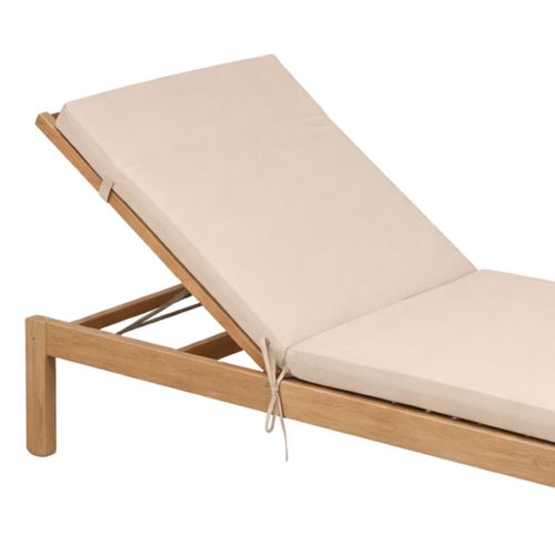 Matelas Bain De Soleil Extérieur Imperméable Minorque - 60x190 Cm - Beige