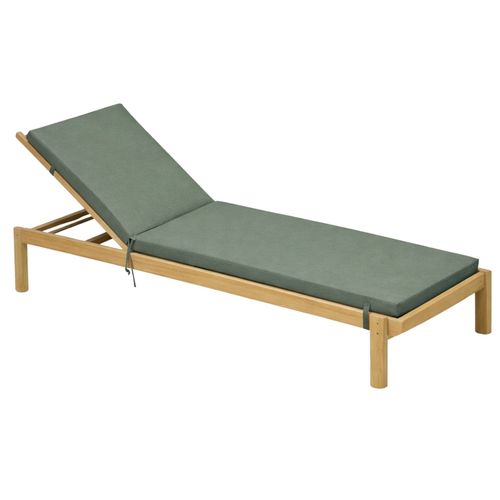 Matelas Bain De Soleil Extérieur Imperméable Minorque - 60x190 Cm - Vert Olive