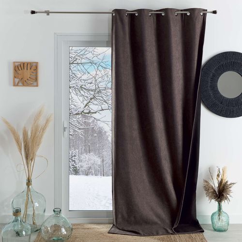 Rideau Thermique Phonique Et Semi Occultant Konfor - 140x260 Cm - Taupe