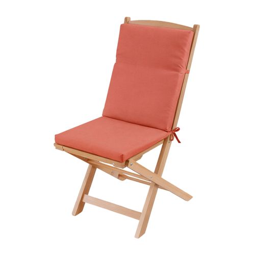 Coussin De Chaise Extérieur Assise Et Dossier Minorque - 40x90 Cm - Terracotta