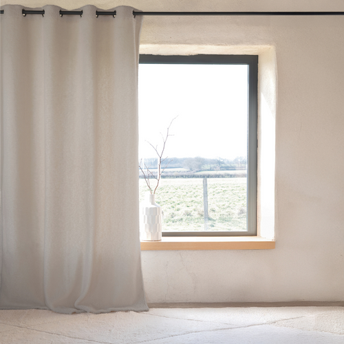 Rideau Montagne - Effet Mouton - 140x260 Cm - Lin